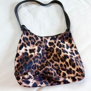 y2k leopard print slouchy hobo‎ bag